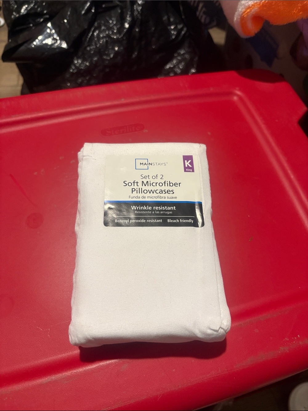 Mainstays White Microfiber Pillowcases - Set of 2 (King)